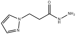 3-(1H-pyrazol-1-yl)propanohydrazide(SALTDATA: FREE) 化学構造式