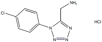 {[1-(4-Chlorophenyl)-1H-tetrazol-5-yl]methyl}amine hydrochloride Struktur