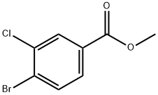 4-ブロモ-3-クロロ安息香酸メチル 化学構造式