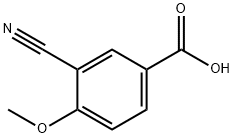3-氰基-4-甲氧基苯甲酸, 117738-82-6, 结构式