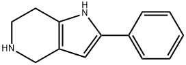 2-苯基-4,5,6,7-四氢-1H-吡咯并[3,2-C]吡啶 结构式
