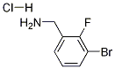 (3-bromo-2-fluorophenyl)methanamine hydrochloride Struktur