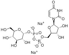 UDP-Α-D-グルコース二ナトリウム塩 化学構造式