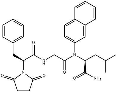 N-SUCCINYL-PHE-GLY-LEU BETA-NAPHTHYLAMIDE Structure