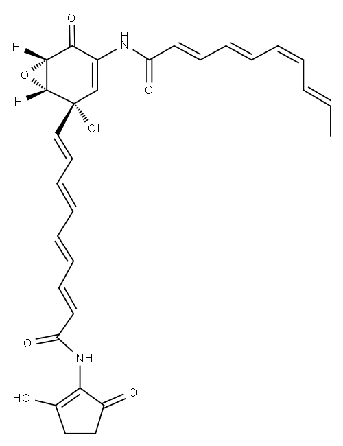 可乐堡霉素, 117778-57-1, 结构式