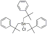 トリス(2-フェニル-2-メチルプロピル)クロロスタンナン 化学構造式