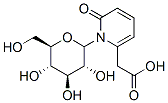 1-glucopyranosylpyrid-2(1H)-one-6-acetic acid Struktur
