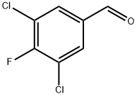 3,5-ジクロロ-4-フルオロベンズアルデヒド 化学構造式