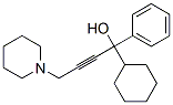 4-モルホリノ-1-シクロヘキシル-1-フェニル-2-ブチン-1-オール 化学構造式