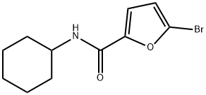 5-ブロモ-N-シクロヘキシル-2-フルアミド 化学構造式