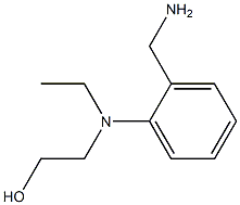 2-[2-(Aminomethyl)(ethyl)anilino]-1-ethanol Struktur