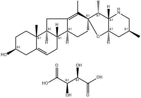酒石酸シクロパミン 化学構造式