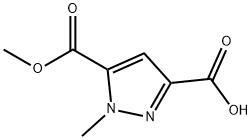 5-甲氧甲酰基-1-甲基-3-羧酸吡唑, 117860-56-7, 结构式