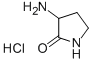 3-アミノピロリジン-2-オン塩酸塩 化学構造式