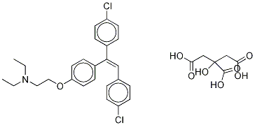 Deschloro-4,4'-dichloro CloMiphene Citrate
(E/Z Mixture) Struktur