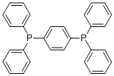 p-フェニレンビス(ジフェニルホスフィン) 化学構造式