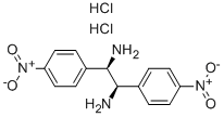 (1R,2R)-(+)-1,2-ビス(4-ニトロフェニル)エチレンジアミン二塩酸塩, min. 98% 化学構造式