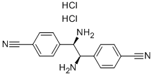 (1R,2R)-(+)-1,2-Bis(4-cyanophenyl)ethylenediaminedihydrochloride,min.98% Structure