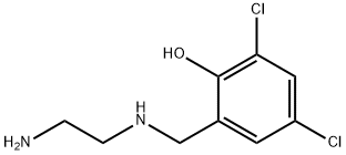 2-((2-氨基乙基氨基)甲基)-4,6-二氯苯酚 结构式