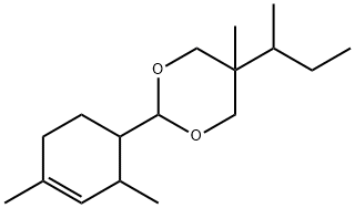 2-(2,4-DIMETHYLCYCLOHEX-3-ENE-1-YL)-5-METHYL-5-(1-METHYLPROPYL)-1,3-DIOXANE Struktur