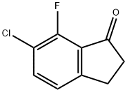 6-chloro-7-fluoro-2,3-dihydro-1H-inden-1-one Structure