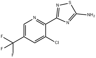 3-[3-氯-5-(三氟甲基)-2-吡啶基]-1,2,4-噻二唑-5-胺 结构式