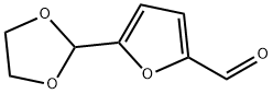 5-(1,3-ジオキソラン-2-イル)-2-フルアルデヒド 化学構造式