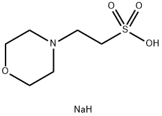 2-(N-Morpholino)ethanesulfonic acid hemisodium salt Struktur