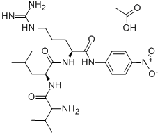 DL-VAL-LEU-ARG P-NITROANILIDE ACETATE SALT Structure