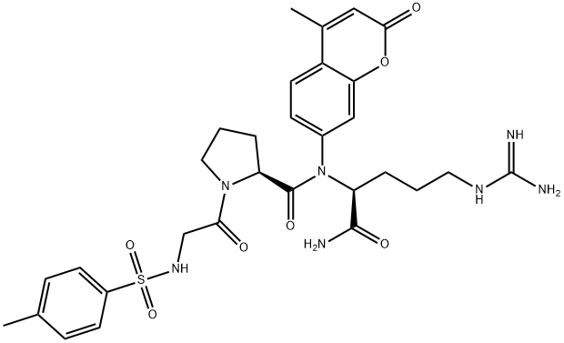 TOS-GLY-PRO-ARG-AMC · HCL 结构式