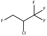 2-Chloro-1,1,1,3-tetrafluoropropane Structure