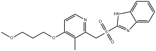 ラベプラゾールスルホン 化学構造式