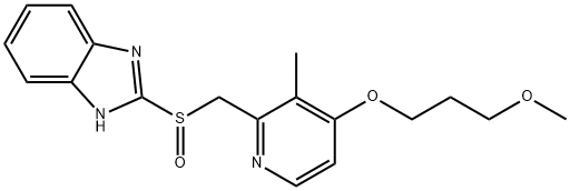 ラベプラゾール 化学構造式