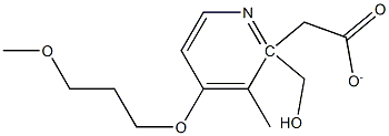 2-(乙酰氧甲基)-4-(3-甲氧基丙氧基)-3-甲基吡啶, 117977-19-2, 结构式
