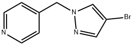 4-ブロモ-1-(ピリジン-4-イルメチル)-1H-ピラゾール 化学構造式