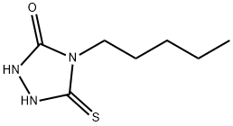 5-巯基-4-戊烷-4H-1,2,4-三唑-3-醇 结构式