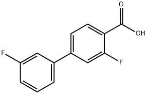 4-(3-氟苯基)-2-氟苯甲酸, 1179915-95-7, 结构式