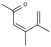 3,5-Hexadien-2-one, 4,5-dimethyl-, (Z)- (9CI) 结构式