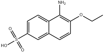 5-氨基-6-乙氧基萘-2-磺酸 结构式