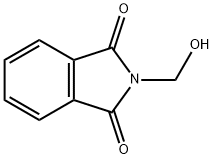 N-ヒドロキシメチルフタルイミド 化学構造式