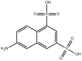 6-アミノ-1,3-ナフタレンジスルホン酸 化学構造式
