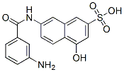 7-[(3-氨基苯甲酰)氨基]-4-羟基萘-2-磺酸,118-50-3,结构式