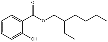 サリチル酸2-エチルヘキシル 化学構造式