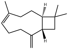 (1R,4Z,9S)-4,11,11-トリメチル-8-メチレンビシクロ[7.2.0]ウンデカ-4-エン 化学構造式