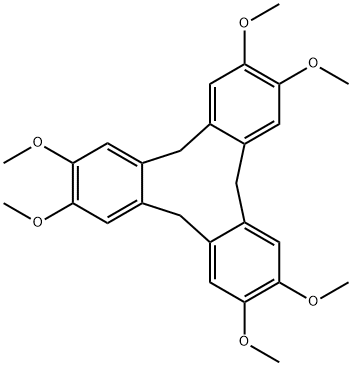 4,5-[メチレンビス(4,5-ジメトキシ-1,2-フェニレンメチレン)]-1,2-ジメトキシベンゼン 化学構造式