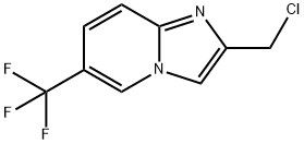 2-(氯甲基)-6-(三氟甲基)咪唑并[1,2-A]吡啶,118000-42-3,结构式