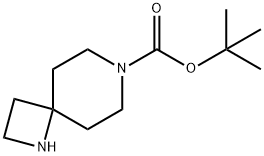 1,7-Diazaspiro[3.5]nonane-7-carboxylic acid, 1,1-dimethylethyl ester Structure