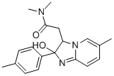 6-METHYL-N,N-DIMETHYL-2-(4-METHYLPHENYL)-2-HYDROXYIMIDAZO[1,2-ALPHA]PYRIDINE-3-ACETAMIDE Structure