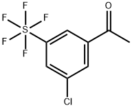 1-(3-氯-5-(五氟-Λ6-硫烷基)苯基)乙烷-1-酮 结构式