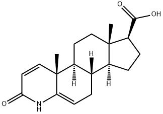 3-Oxo-4-aza-androst-1,5-diene-17-carboxylic Acid Structure